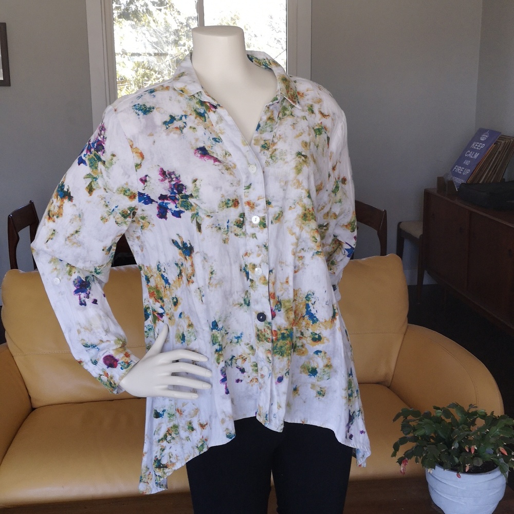 Kenar linen-blend shirt